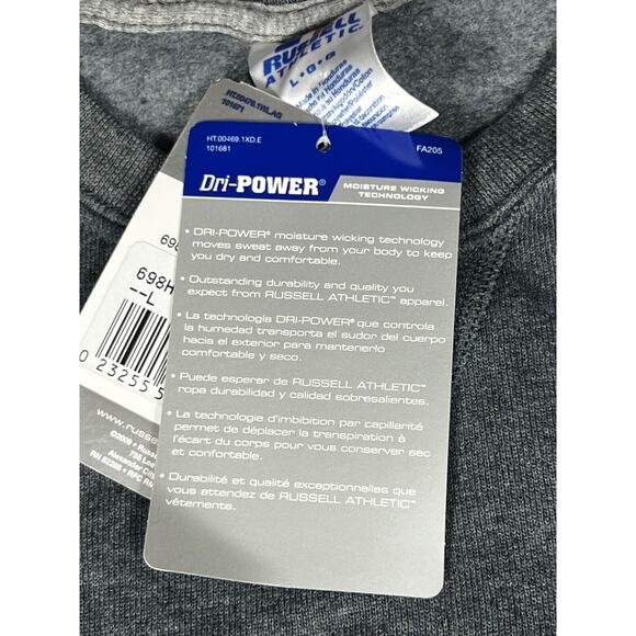 New Vintage Russell Athletic crewneck sweatshirt Men Sz L Large NWT Y2K DS - Picture 7 of 12